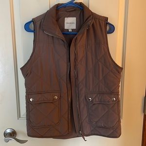 Thread & Supply Light Brown Fashion Vest Small